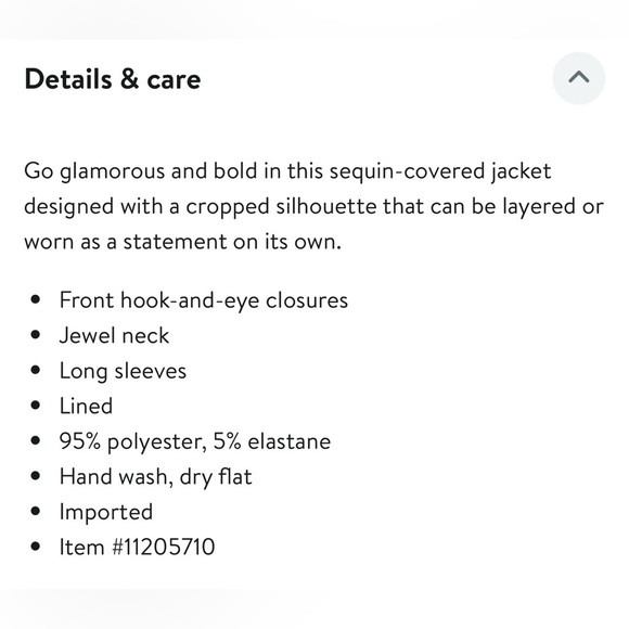 NWT Petal & Pup Scarlette Sequin Crop Jacket - Picture 5 of 9